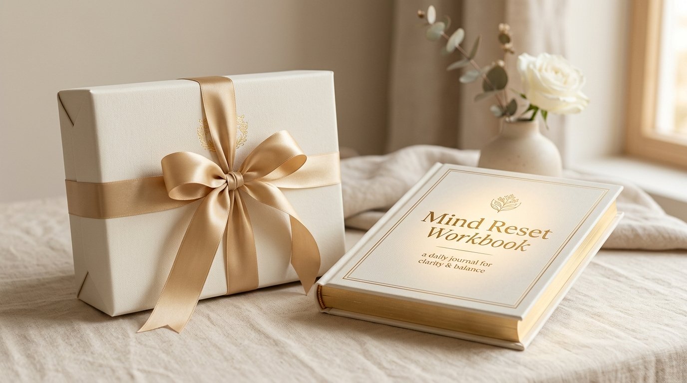 Bonus Workbook gift box mockup